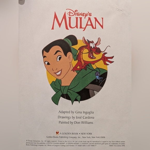 Vintage 90's Disney Little Golden Books, Princess Collection - Picture 10 of 12